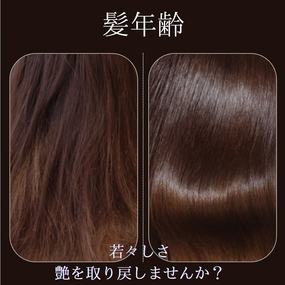 白髪や髪のパサつきは髪年齢を左右する要素の一つです🙄